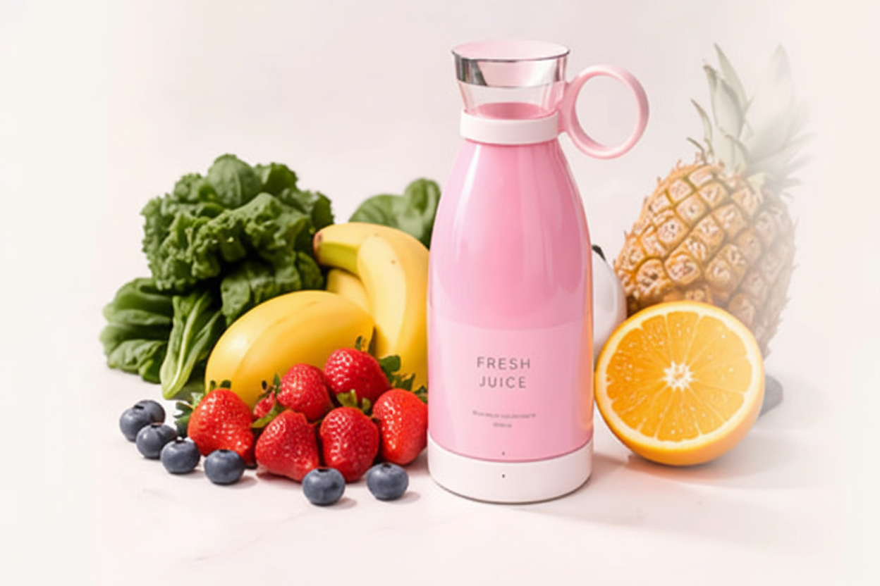 Clear Fresh Juice blender with fruits